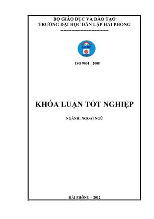 Khóa luận A study on techniques to improve learning phrasal verbs for the first year english major students of HPU