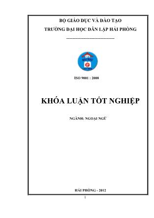 Khóa luận A study on terminology in translating travel contracts from english into Vietnamese - Lê Thu Trang