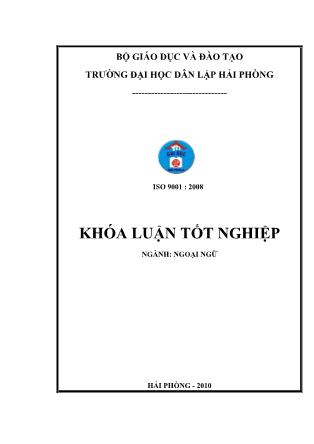 Khóa luận A study on the translation of english human resource management terms into Vietnamese