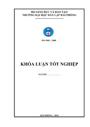 Khóa luận A study on the translation of environmental terms from english into vietnamese