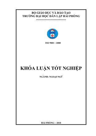 Khóa luận A study on the translation of technical terms in the interface of common business websites and theirs Vietnamese equivalent