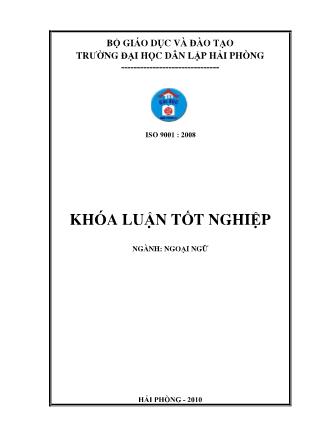 Khóa luận A study on translation of delivery terms in international business contracts - Dương Thị Hiền