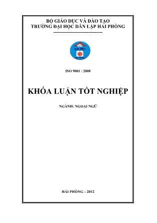 Khóa luận A study on translation of economic and trade terminology from english into Vietnamese - Lê Thị Hà