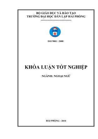 Khóa luận A study on translation of english-Related terms in finance and banking into Vietnamese