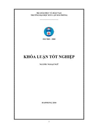 Khóa luận A study on translation of movie titles from English into Vietnamese - Nguyễn Thu Thủy