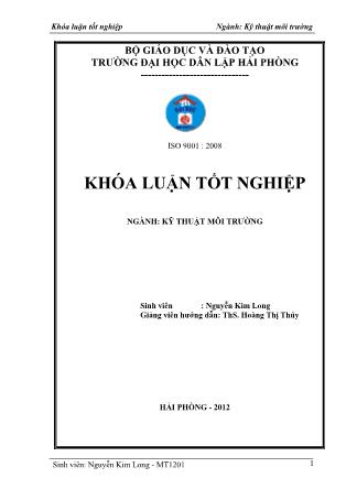 Khóa luận Các mô hình quản lý bền vững tài nguyên rừng ngập mặn tại vườn quốc gia Xuân Thủy-Nam Định - Nguyễn Kim Long