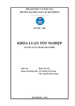 Khóa luận Chiến lược marketing nhằm mở rộng thị trường tiêu thụ sản phẩm thép tại công ty cổ phần công nghệ và thương mại Trang Khanh - Đoàn Thị Liên