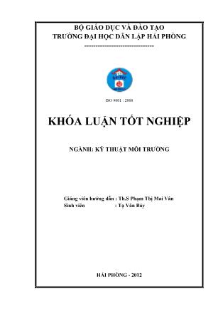 Khóa luận Đánh giá hiện trạng quản lý chất thải rắn sinh hoạt thị trấn Tiên Yên, huyện Tiên Yên, tỉnh Quảng Ninh - Phạm Thị Mai Vân