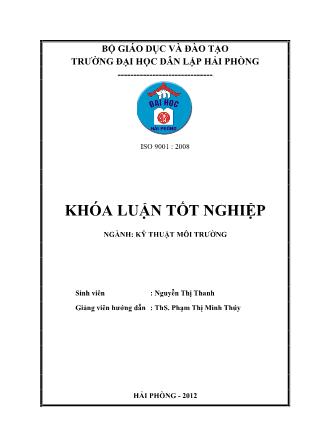 Khóa luận Đánh giá hiện trạng quản lý môi trường-An toàn sức khỏe tại công ty đóng tàu phà rừng - Nguyễn Thị Thanh