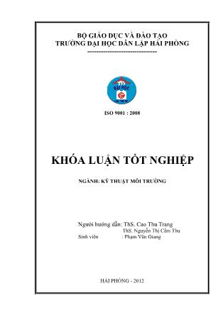 Khóa luận Đánh giá tình hình thu gom và xử lý rác thải rắn sinh hoạt tại thành phố tuyên quang, tỉnh Tuyên Quang