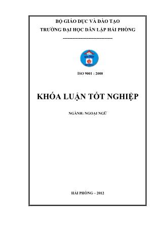 Khóa luận Designing communicative learning vocabulary activities for 12th grade students at Quang Trung high school