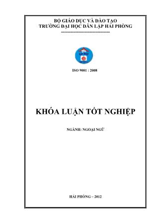 Khóa luận Difficulties and suggested solutions in learning english-Vietnamese consecutive interpreting for the thirdyear english majors at Hai Phong private university
