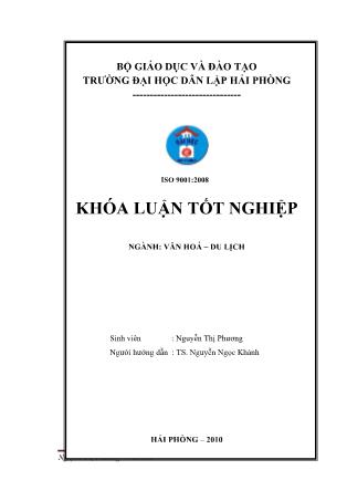 Khóa luận Du lịch thiền–hiện trạng và giải pháp phát triển ở Quảng Ninh - Nguyễn Thị Phương