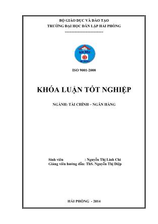 Khóa luận Giải pháp nâng cao chất lượng tín dụng đối với doanh nghiệp nhỏ và vừa tại ngân hàng thƣơng mại cổ phần An Bình-Chi nhánh Hải Phòng