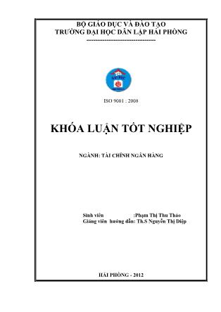 Khóa luận Giải pháp nâng cao hiệu quả huy động vốn tại ngân hàng thương mại cổ phần công thương Việt Nam-Chi nhánh Uông Bí