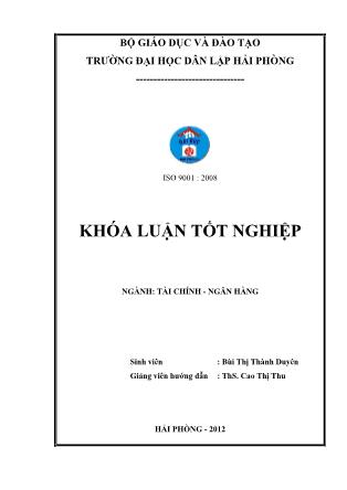 Khóa luận Giải pháp nhằm hoàn thiện và nâng cao hoạt động phát hành và thanh toán thẻ tại ngân hàng thƣơng mại cổ phần công thương Việt Nam chi nhánh Ngô Quyền