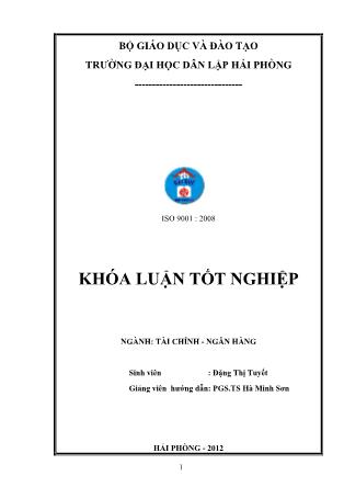 Khóa luận Giải pháp phát triển dịch vụ thẻ ngân hàng tại ngân hàng thương mại cổ phần hàng hải Việt Nam-Chi nhánh Hải Phòng