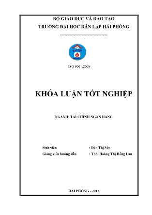 Khóa luận Giải pháp tăng cường công tác huy động vốn tại sở giao dịch ngân hàng thương mại cổ phần ngoại thương Việt Nam chi nhánh Hà Nội