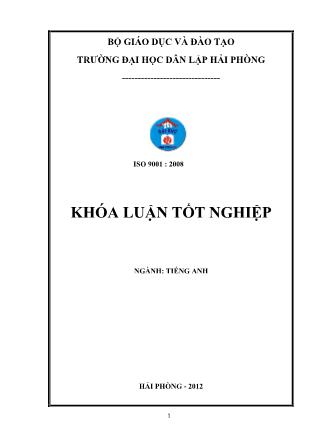 Khóa luận Graduation paper a contrastive analysis of similes in english and Vietnamese