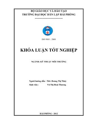 Khóa luận Hiện trạng quản lý chất thải rắn tại bệnh viện Quảng Yên–Quảng Ninh - Hoàng Thị Thúy