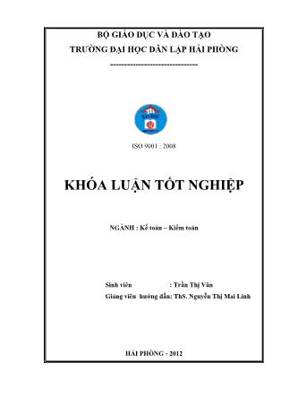 Khóa luận Hoàn thiện công tác kế toán doanh thu, chi phí và xác định kết quả kinh doanh tại công ty TNHH một thành viên Nam Triệu