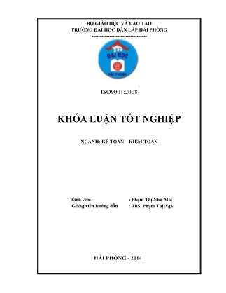 Khóa luận Hoàn thiện công tác kế toán doanh thu, chi phí và xác định kết quả kinh doanh tại công ty cổ phần thương mại và dịch vụ STC