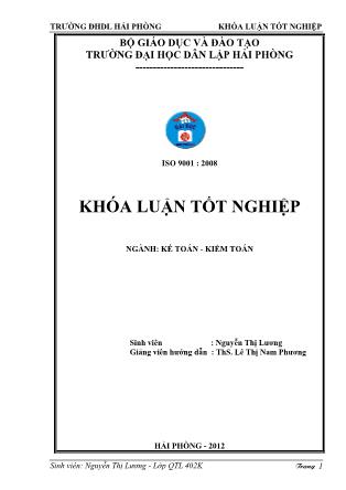 Khóa luận Hoàn thiện công tác kế toán doanh thu, chi phí và xác định kết quả kinh doanh tại công ty TNHH đầu tư xây dựng và thương mại dịch vụ Minh Quang