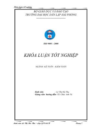 Khóa luận Hoàn thiện công tác kế toán doanh thu,chi phí và xác định kết quả kinh doanh tại công ty cổ phần đại lý hàng hải Việt Nam-Dịch vụ hàng hải Phương Đông