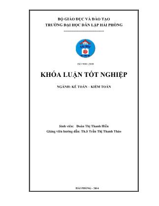 Khóa luận Hoàn thiện công tác kế toán nguyên vật liệu tại công ty TNHH Phúc Tiến - Đoàn Thị Thanh Hiền