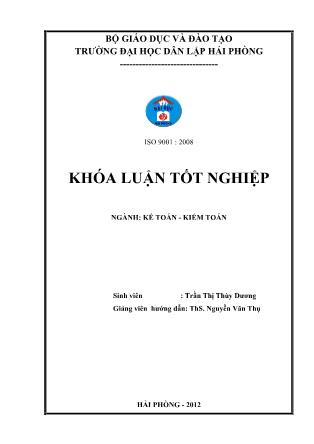 Khóa luận Hoàn thiện công tác kế toán nguyên vật liệu tại công ty TNHH một thành viên xi măng vicem Hải Phòng