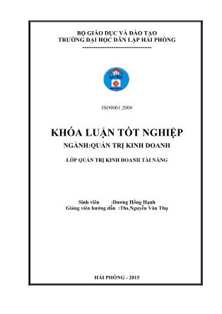 Khóa luận Hoàn thiện công tác kế toán nguyên vật liệu tại công ty cổ phần nạo vét và xây dựng đường thủy - Dương Hồng Hạnh