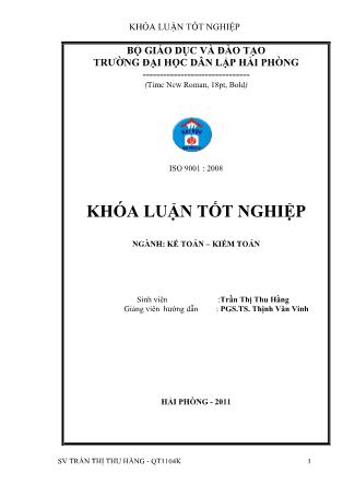 Khóa luận Hoàn thiện công tác kế toán tập hợp chi phí sản xuất và tính giá thành sản phẩm tại công ty cổ phần prime Đại Việt