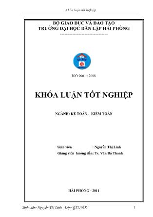 Khóa luận Hoàn thiện công tác kế toán tập hợp chi phí sản xuất và tính giá thành tại công ty cổ phần TM-XD Thái Sơn