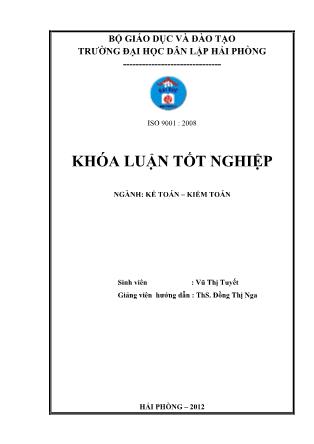 Khóa luận Hoàn thiện công tác kế toán thuế giá trị gia tăng tại công ty tnhh Thanh Tuấn