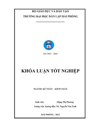 Khóa luận Hoàn thiện công tác kế toán tiền lương và các khoản trích theo lương tại công ty TNHH Dae Hyun Vina - Đặng Thị Phương