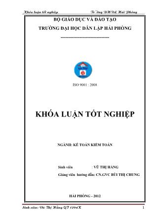 Khóa luận Hoàn thiện công tác kế toán tiền lương và các khoản trích theo lương tại công ty cổ phần xây dựng số 8 Hải Phòng