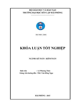 Khóa luận Hoàn thiện công tác kế toán tiền lương và các khoản trích theo lương tại công ty TNHH âm nhạc Việt Thành