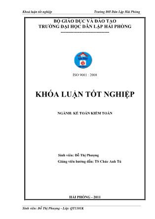 Khóa luận Hoàn thiện công tác kế toán vật tư tại Công ty TNHH sản xuất và kinh doanh Minh Phượng