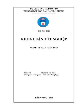 Khóa luận Hoàn thiện công tác kế toán vốn bằng tiền tại công ty cổ phần dịch vụ thương mại Hùng An