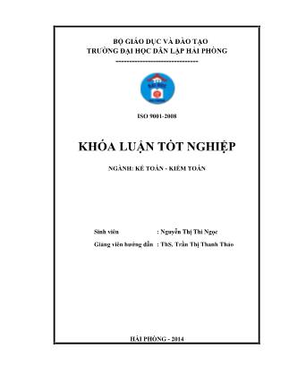 Khóa luận Hoàn thiện công tác kế toán vốn bằng tiền tại công ty TNHH nội thất Phúc Tăng