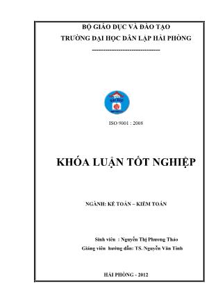 Khóa luận Hoàn thiện công tác kế toán vốn bằng tiền tại công ty TNHH xây dựng thương mại Vượng Thịnh