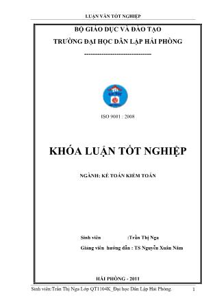 Khóa luận Hoàn thiện công tác lập và phân tích Báo cáo kết quả kinh doanh tại công ty cổ phần xây dựng Miền Đông