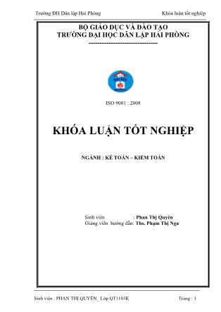 Khóa luận Hoàn thiện công tác tiền lương và các khoản trích theo lương tại công ty TNHH thương mại dịch vụ và sản xuất Phương Anh - Phan Thị Quyên