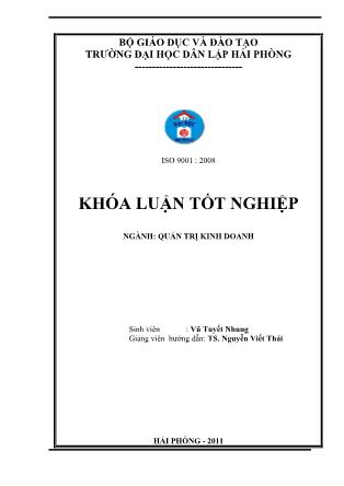 Khóa luận Hoàn thiện công tác tuyển dụng nhân sự tại công ty cổ phần xây dựng Bạch Đằng - Vũ Tuyết Nhung