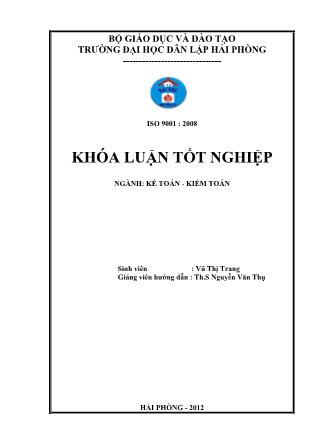 Khóa luận Hoàn thiện tổ chức công tác kế toán doanh thu, chi phí và xác định kết quả kinh doanh tại công ty TNHH thương mại và dịch vụ dầu khí An Đạt