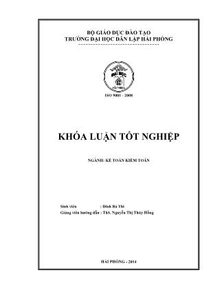 Khóa luận Hoàn thiện tổ chức công tác kế toán tiền lương và các khoản trích theo lương tại Công ty Cổ phần Alpha - Đinh Bá Thi