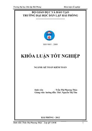 Khóa luận Hoàn thiện tổ chức kế toán bán hàng và xác định kết quả bán hàng tại công ty trách nhiện hữu hạn thương mại và dịch vụ Tam Gia