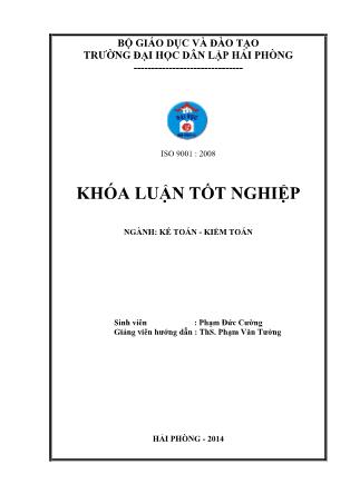 Khóa luận Hoàn thiện tổ chức kế toán doanh thu, chi phí và xác định kết quả kinh doanh tại công ty trách nhiệm hữu hạn thương mại Trương Nhài - Phạm Đức Cường