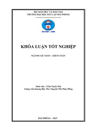 Khóa luận Hoàn thiện tổ chức kế toán doanh thu, chi phí và xác định kết quả kinh doanh tại công ty cổ phần lisemco 5 - Trần Thị Tuyết Mai