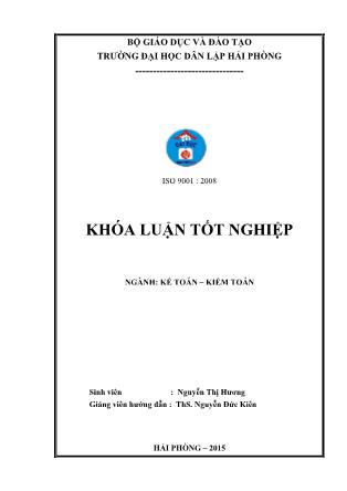 Khóa luận Hoàn thiện tổ chức kế toán doanh thu, chi phí và xác định kết quả kinh doanh tại công ty TNHH Thƣơng Mại VIC